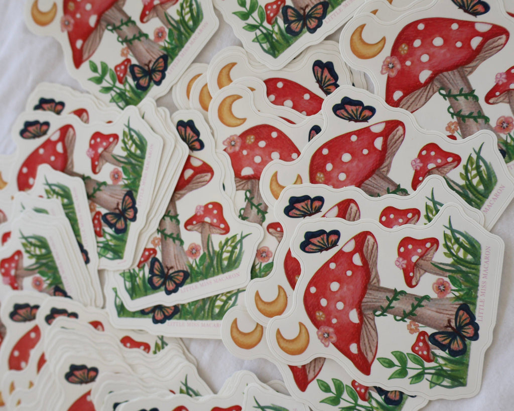 Magical Mushroom Vinyl Sticker