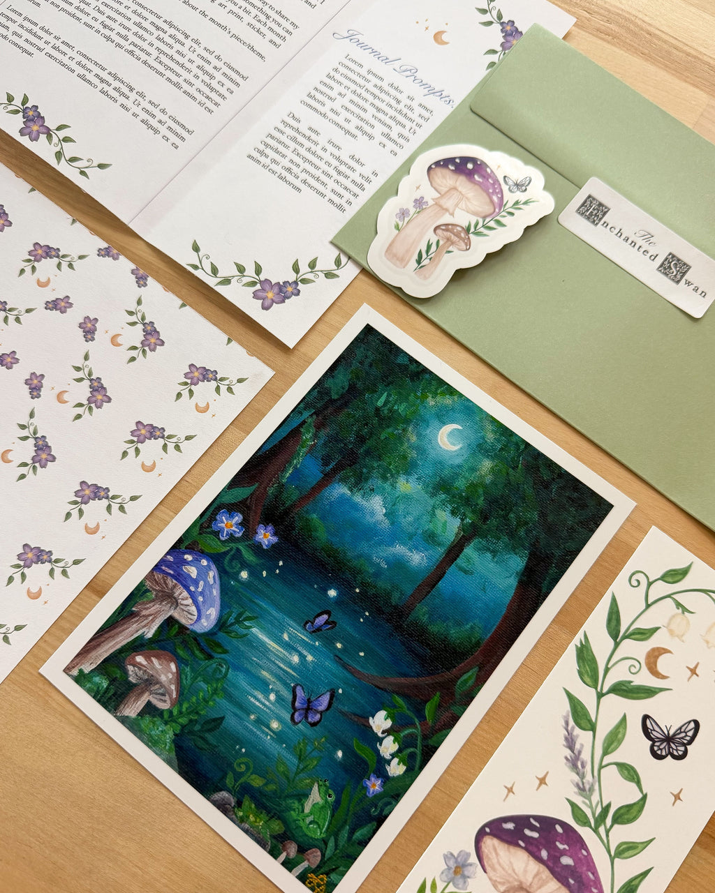 The Enchanted Swan Print Club | August