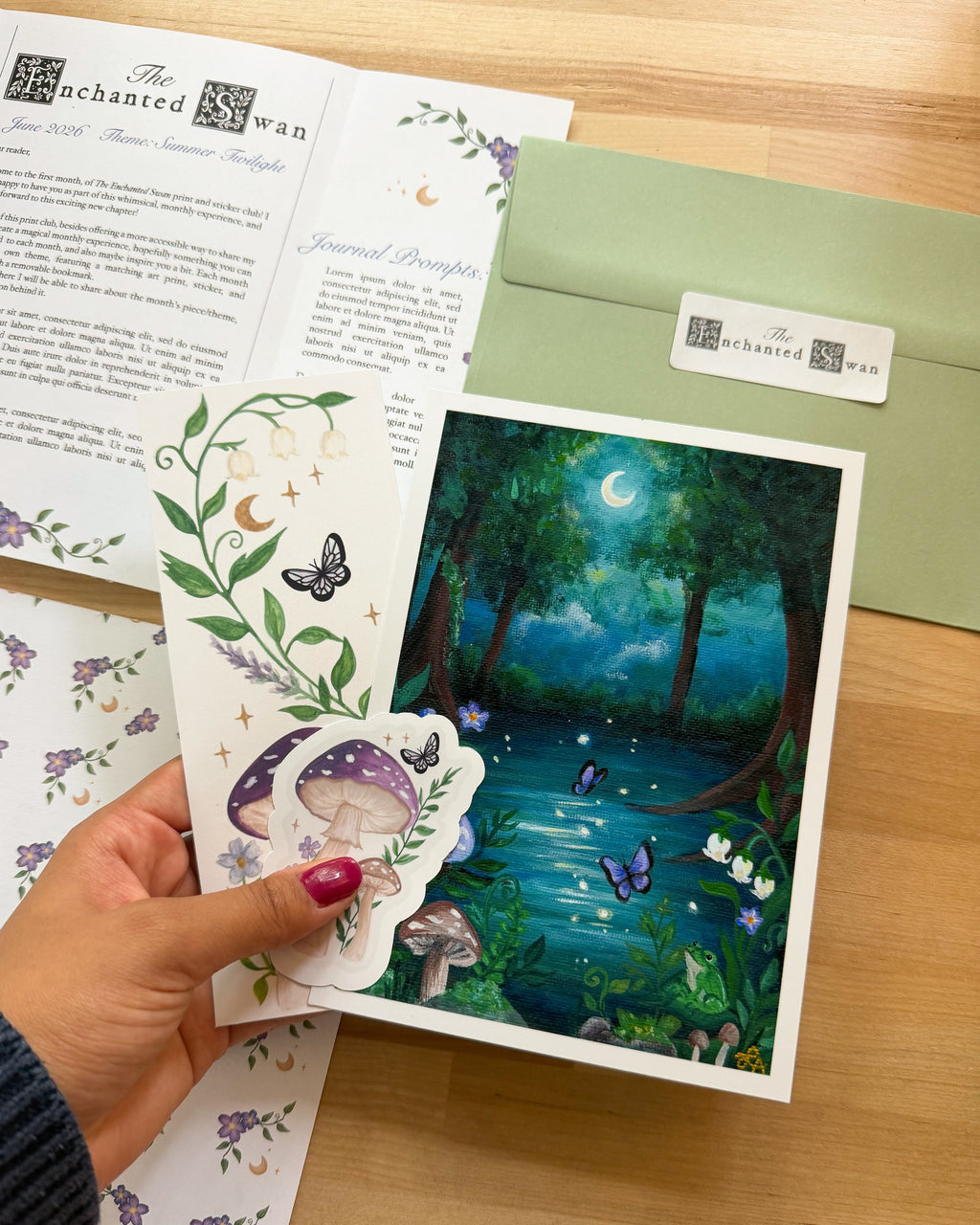 The Enchanted Swan Print Club | August