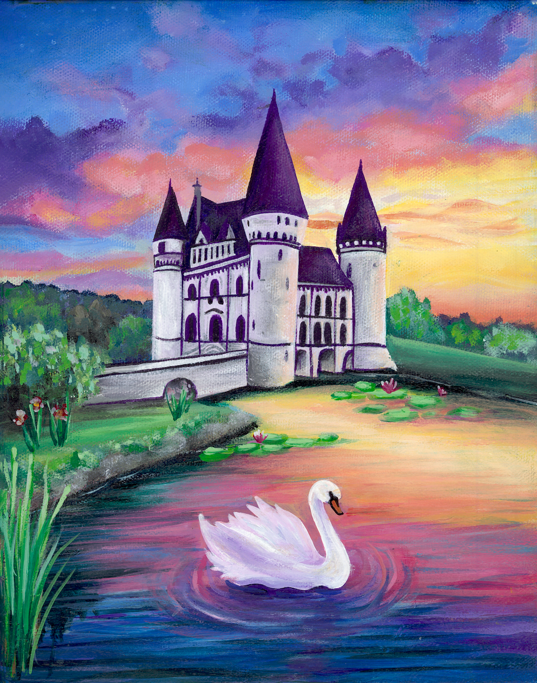 Sunset Château Print