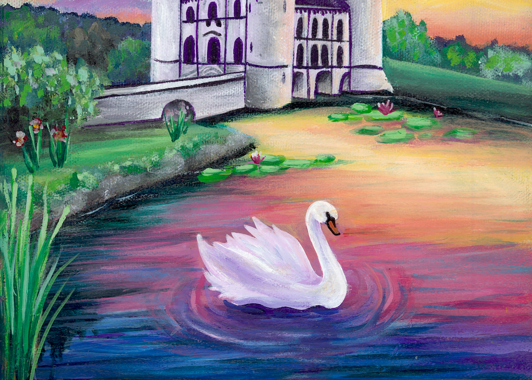 Sunset Château Print