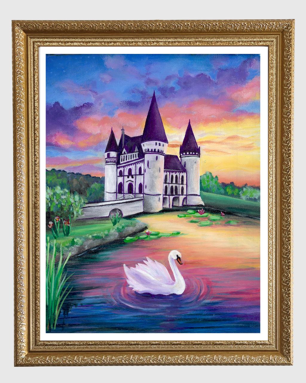 Sunset Château Print