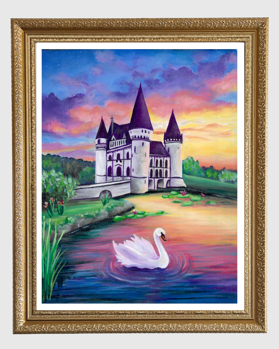 Sunset Château Print
